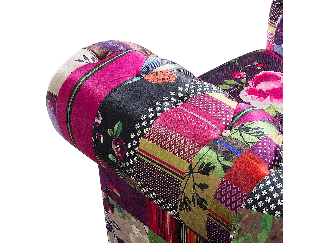 Fauteuil CHESTERFIELD Tissu Violet