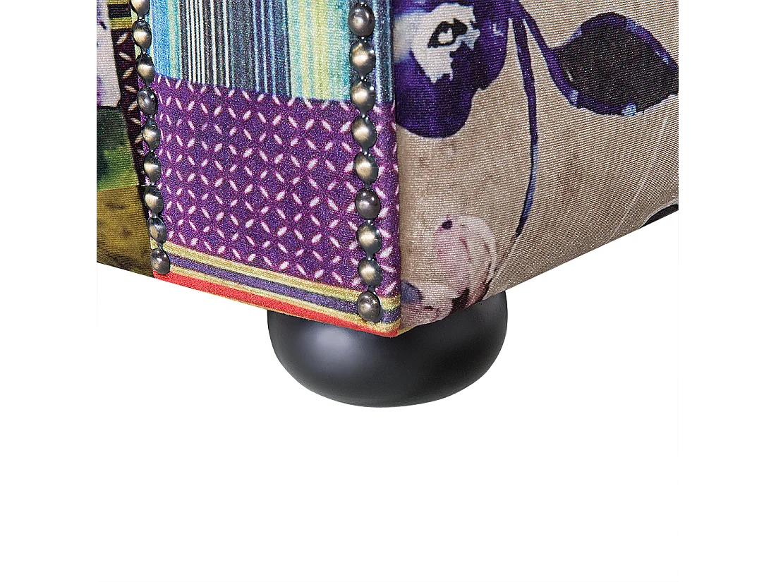 Fauteuil CHESTERFIELD Tissu Violet