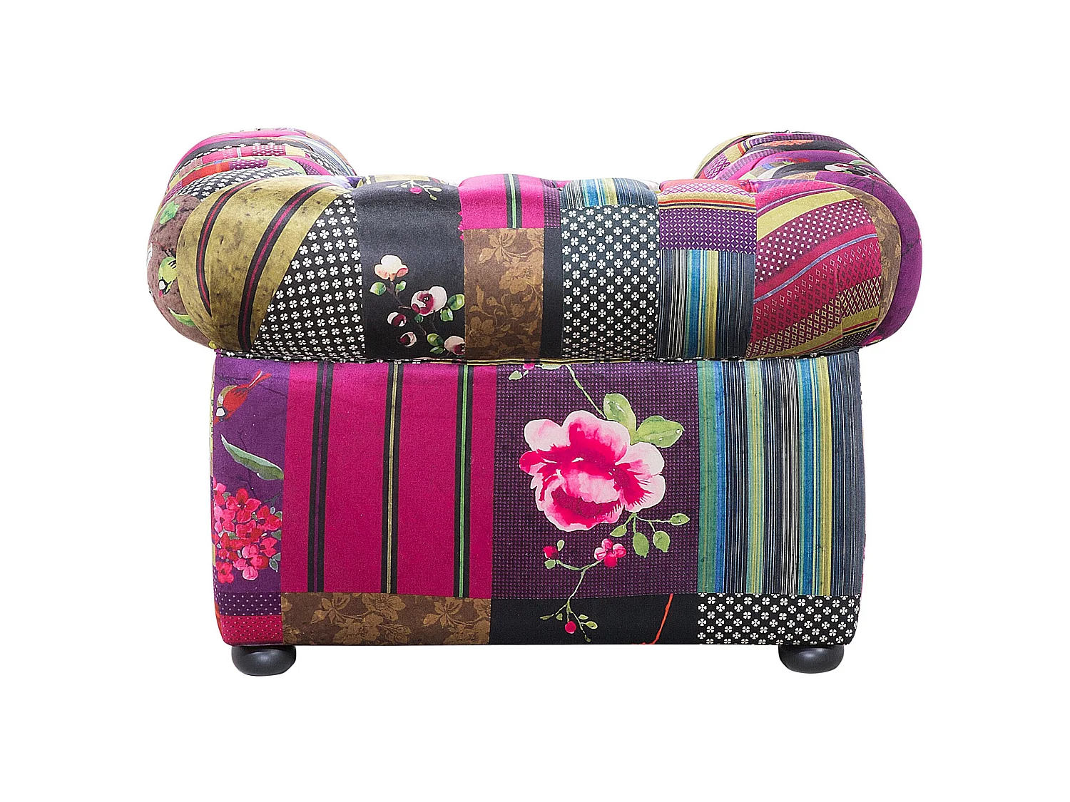 Fauteuil CHESTERFIELD Stof Paars