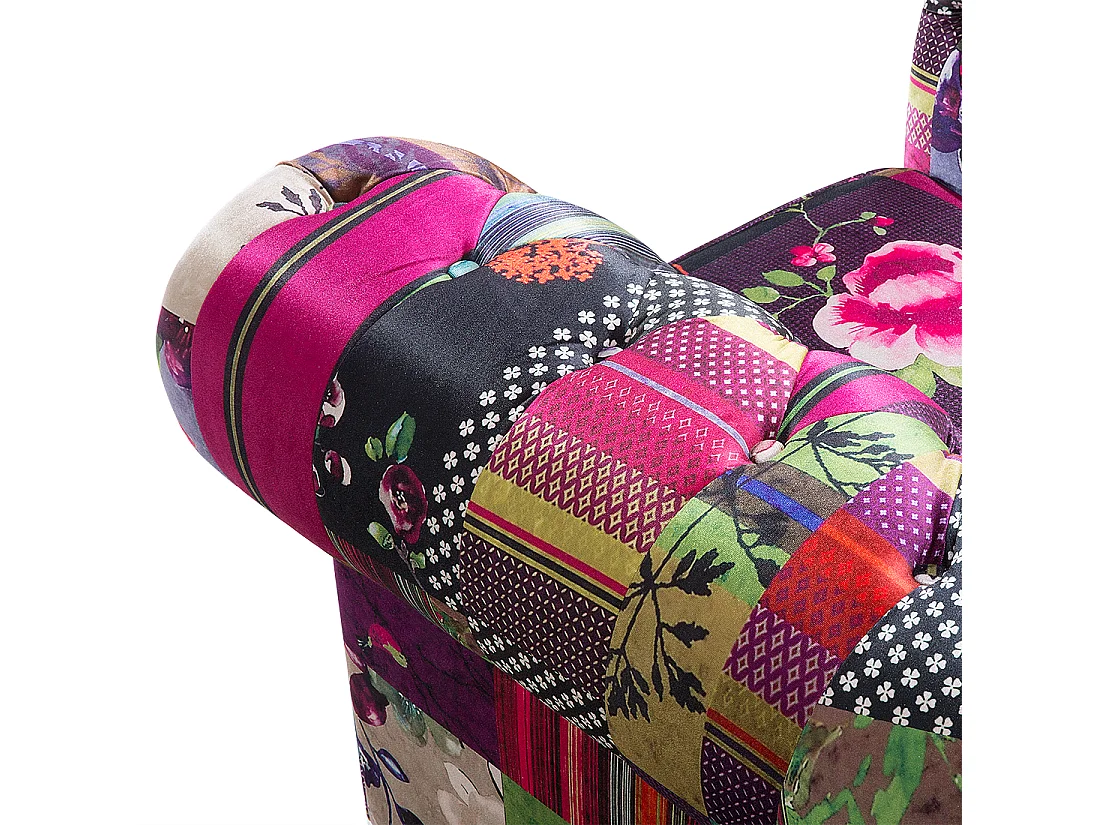 Fauteuil CHESTERFIELD Stof Paars