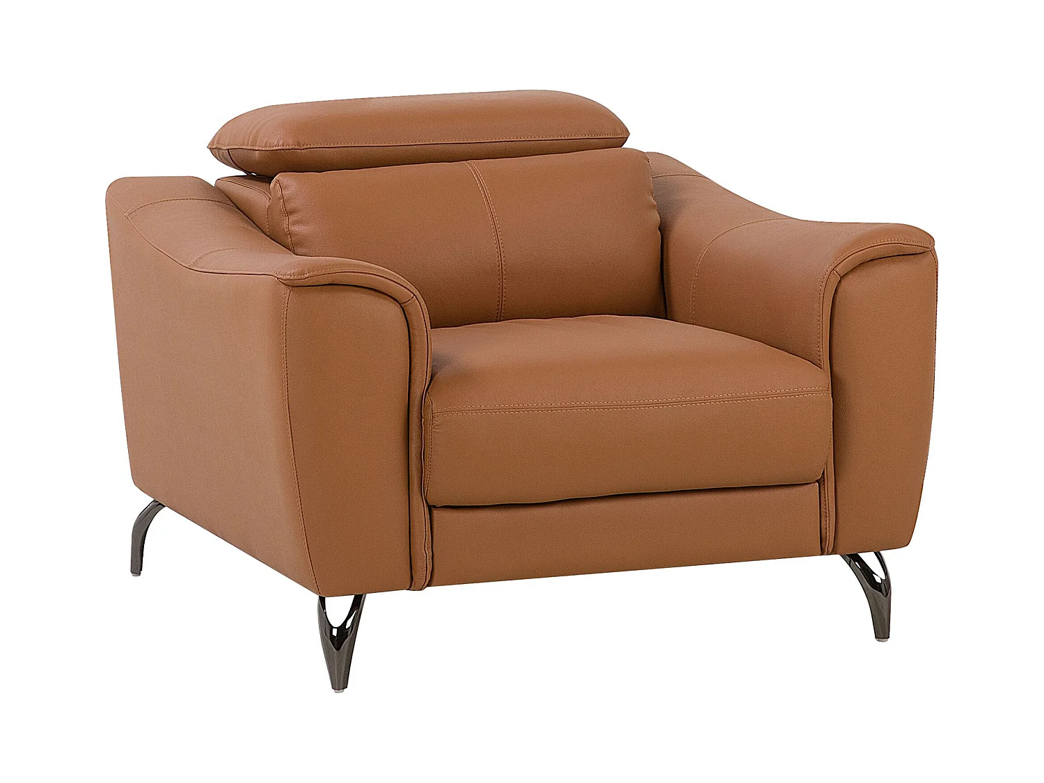Fauteuil NARWIK Cuir Marron