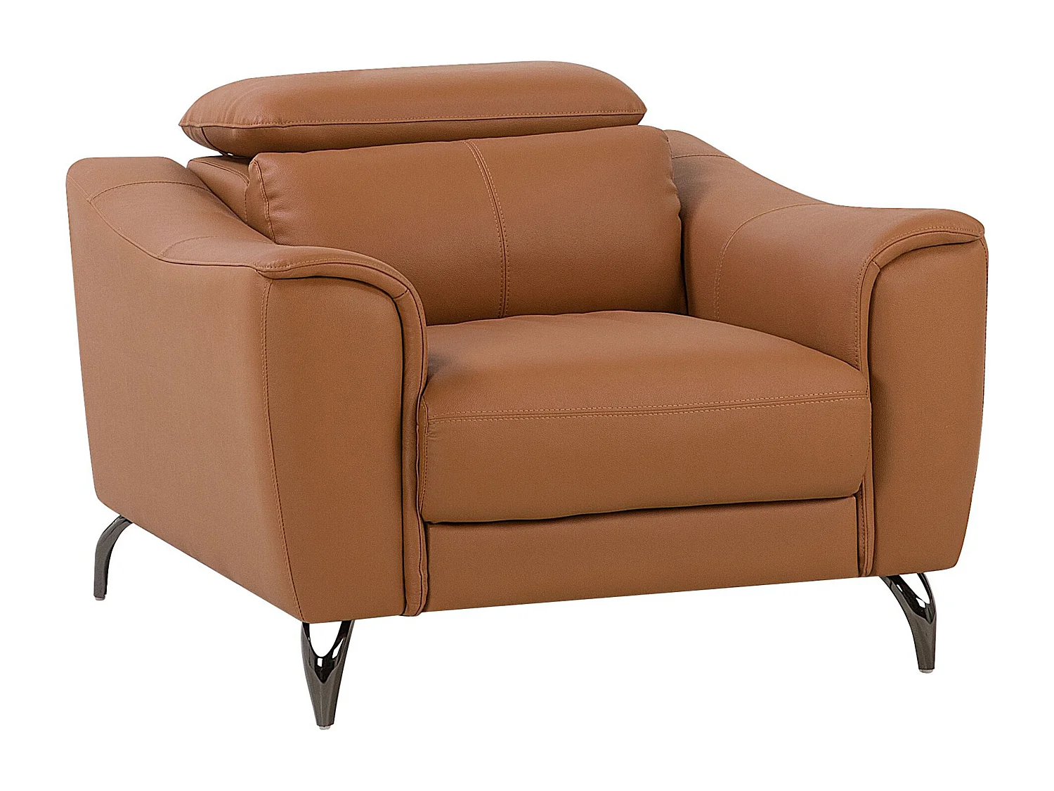 Fauteuil NARWIK Leer Bruin