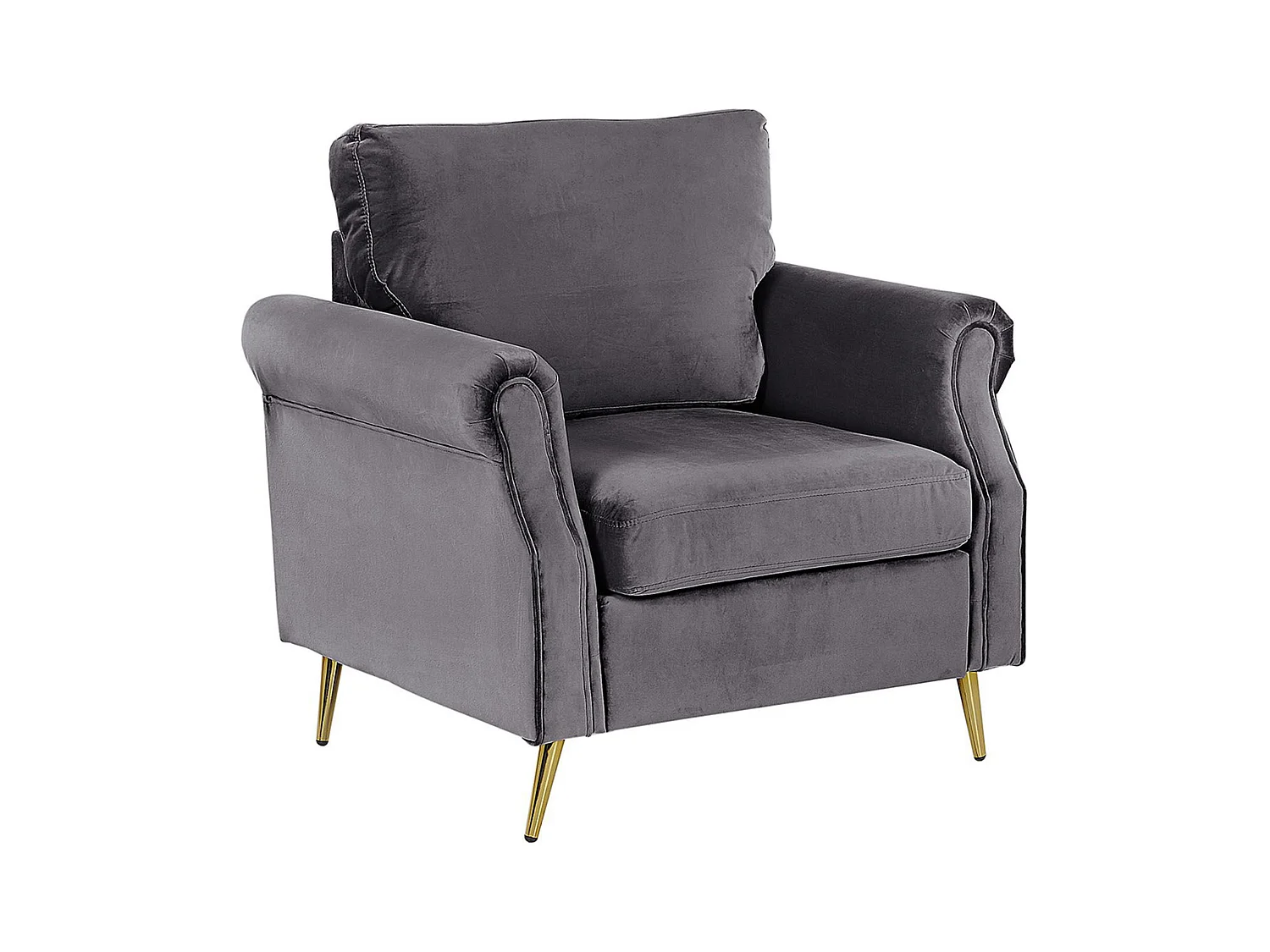 Fauteuil VIETAS Velours Gris foncé