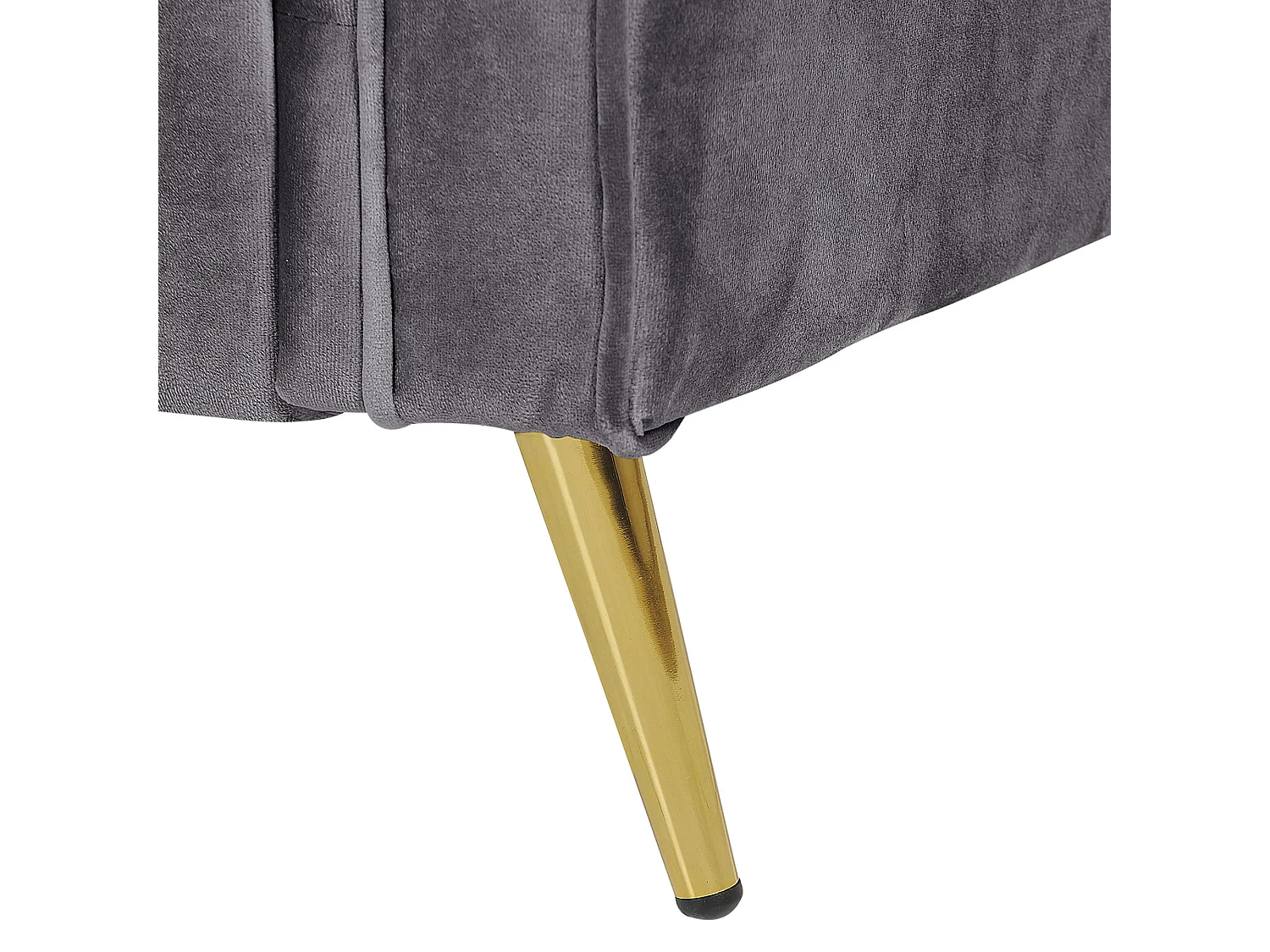 Fotel VIETAS Welur Ciemnoszary