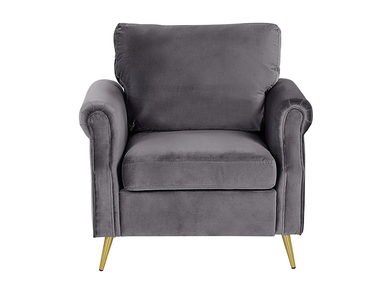 Fauteuil VIETAS Fluweel Donkergrijs