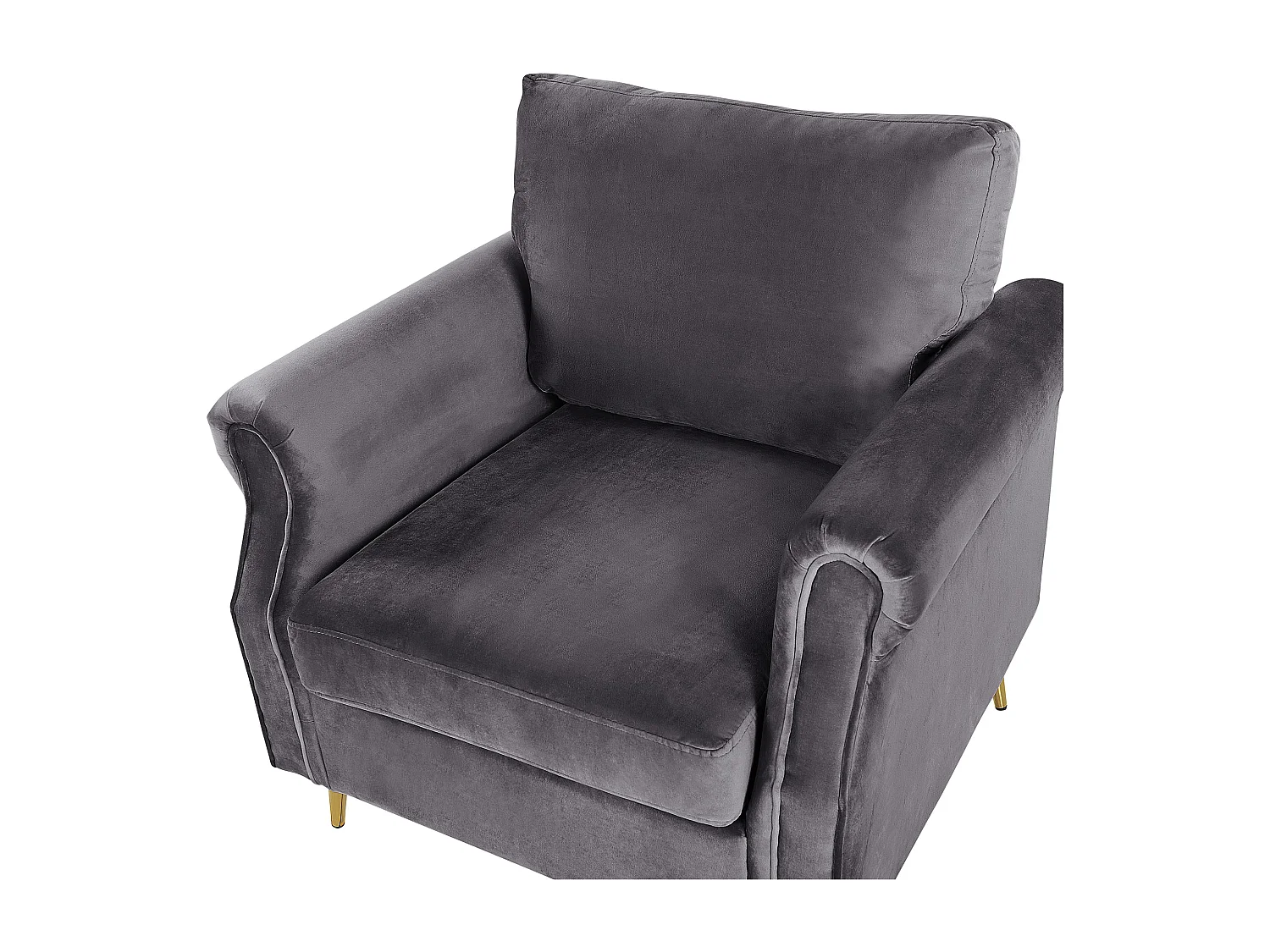 Fauteuil VIETAS Fluweel Donkergrijs
