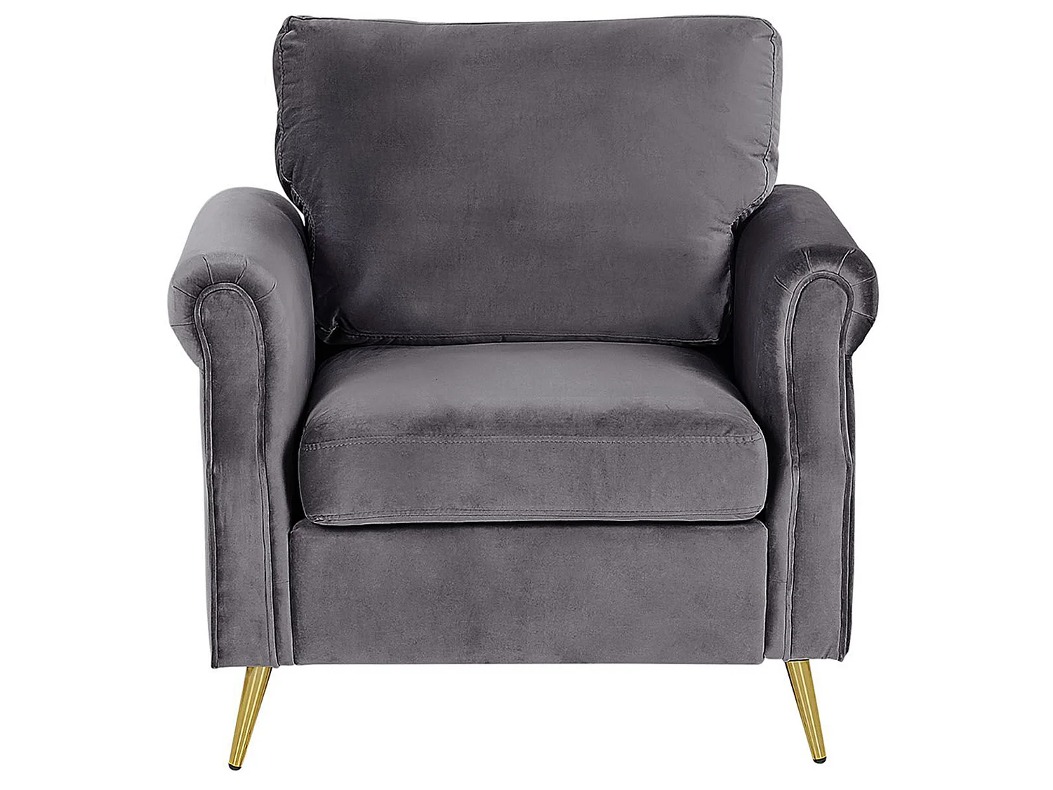 Fauteuil VIETAS Fluweel Donkergrijs