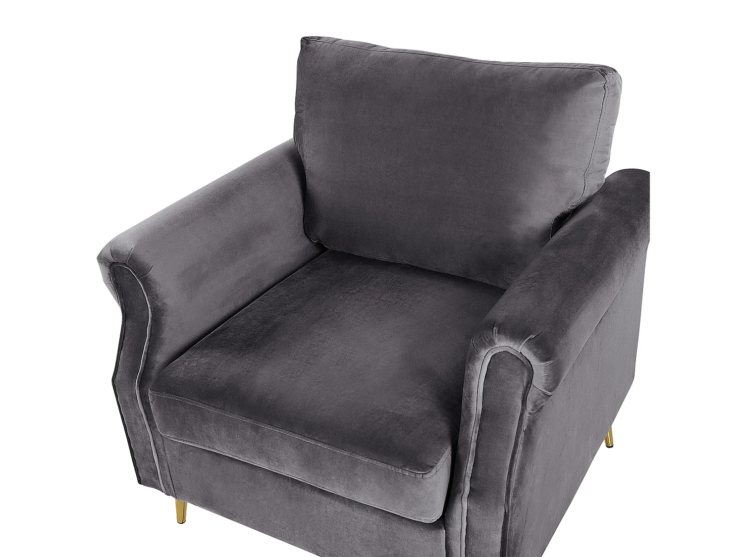 Fauteuil VIETAS Fluweel Donkergrijs