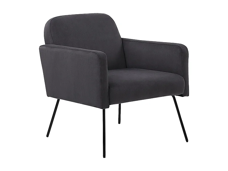 Fauteuil NARKEN Velours Gris