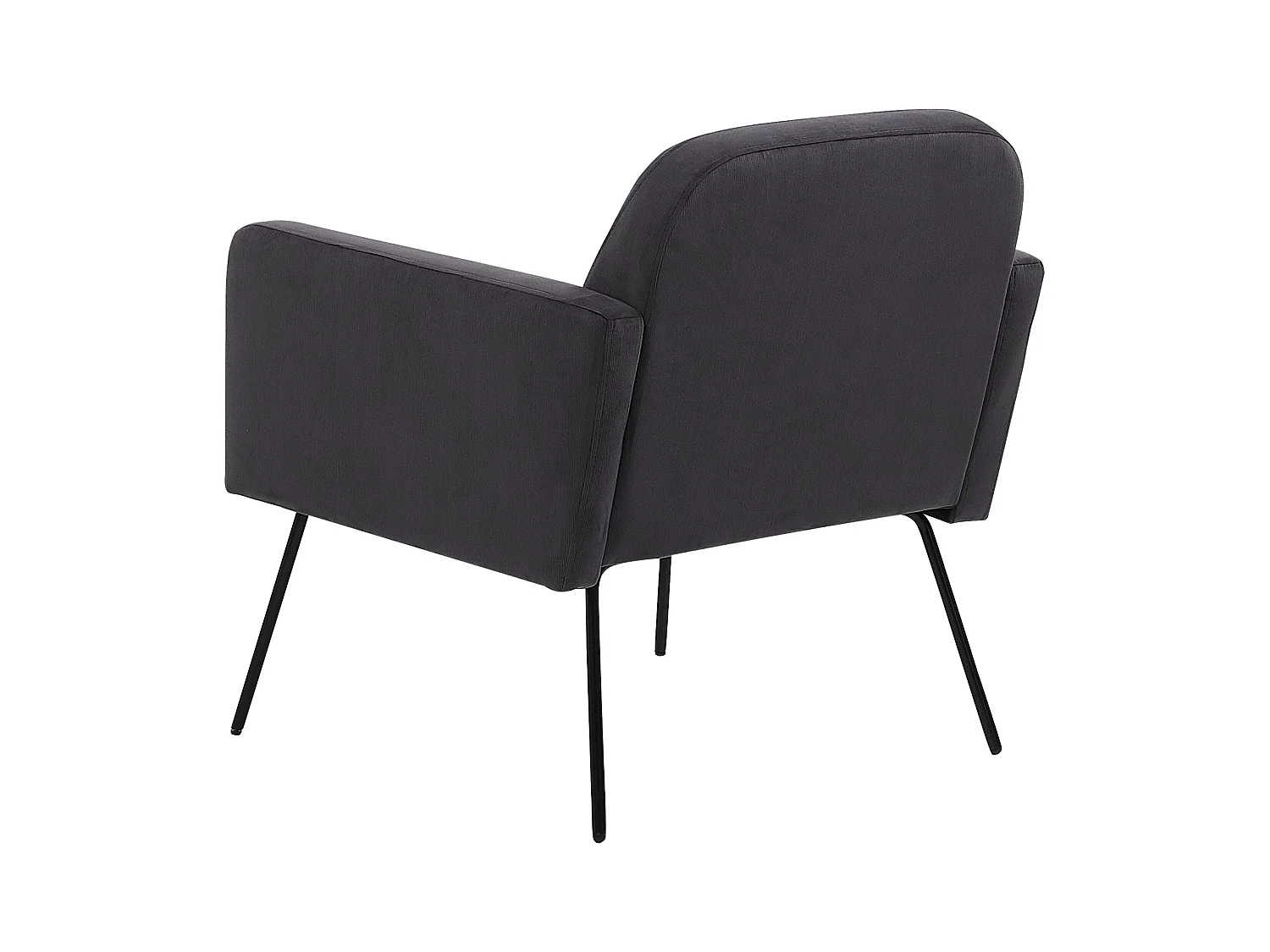 Fauteuil NARKEN Fluweel Grijs