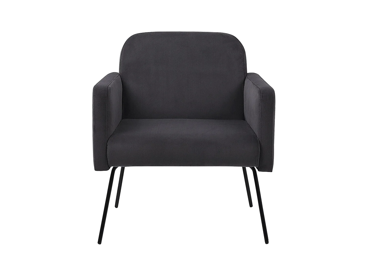 Fauteuil NARKEN Fluweel Grijs