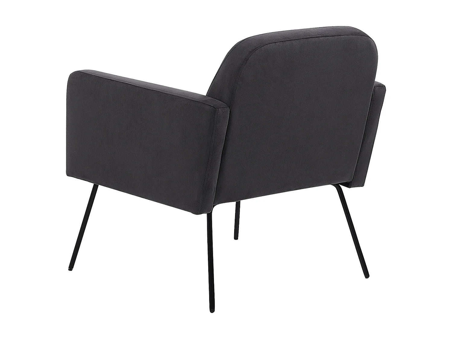 Fauteuil NARKEN Fluweel Grijs