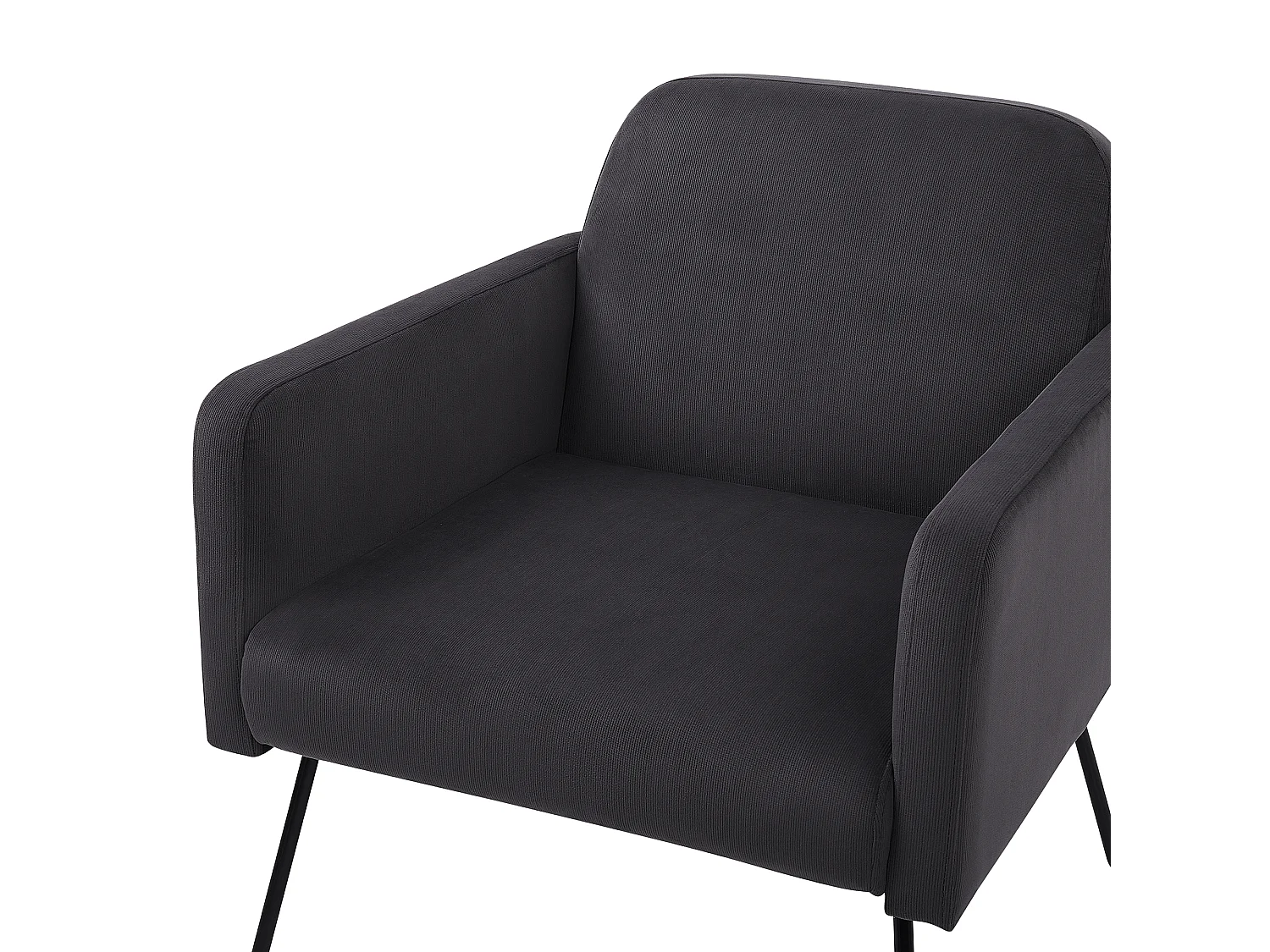 Fauteuil NARKEN Fluweel Grijs