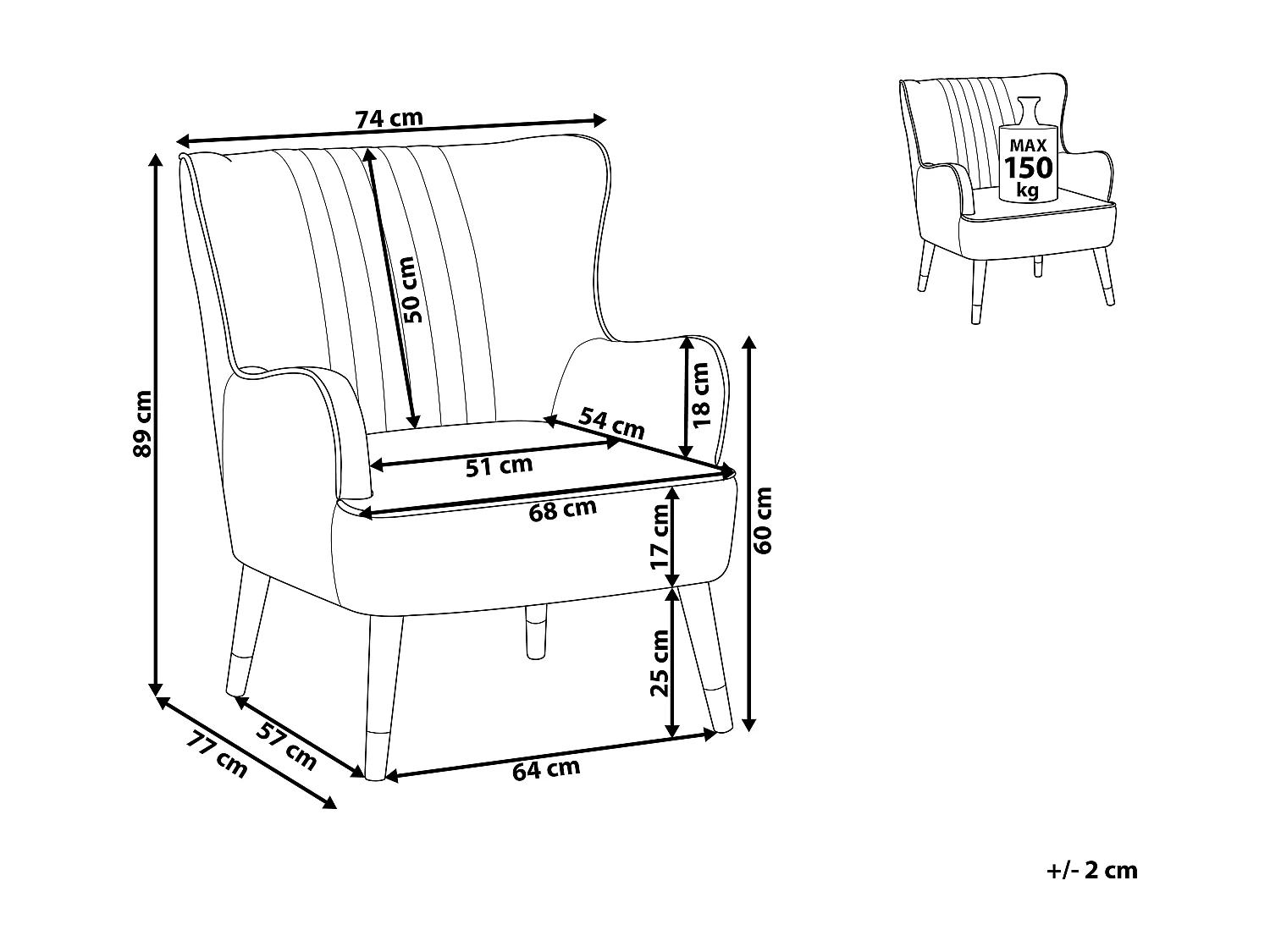 Fauteuil à oreilles VARBERG Velours Vert émeraude