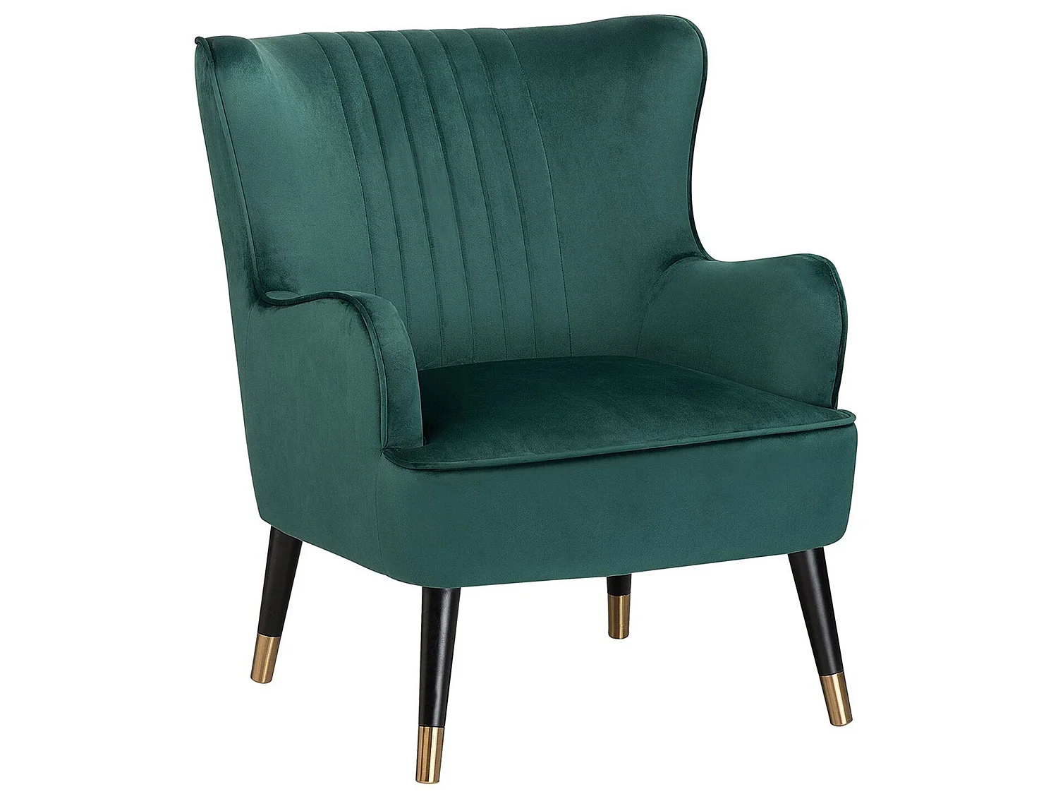 Oorfauteuil VARBERG Fluweel Smaragdgroen