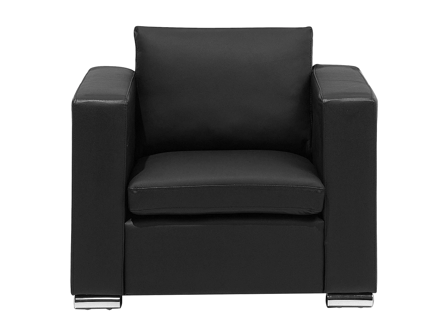 Fauteuil HELSINKI Leer Zwart