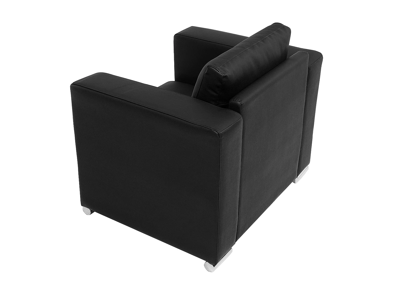Fauteuil HELSINKI Leer Zwart