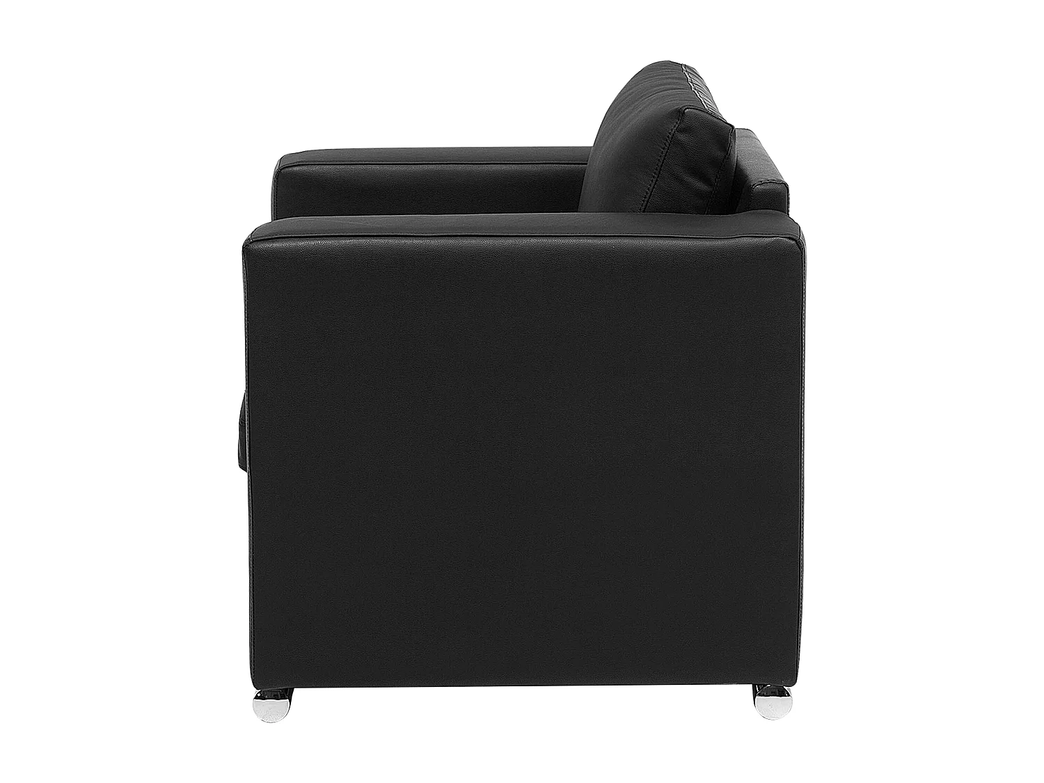 Fauteuil HELSINKI Leer Zwart