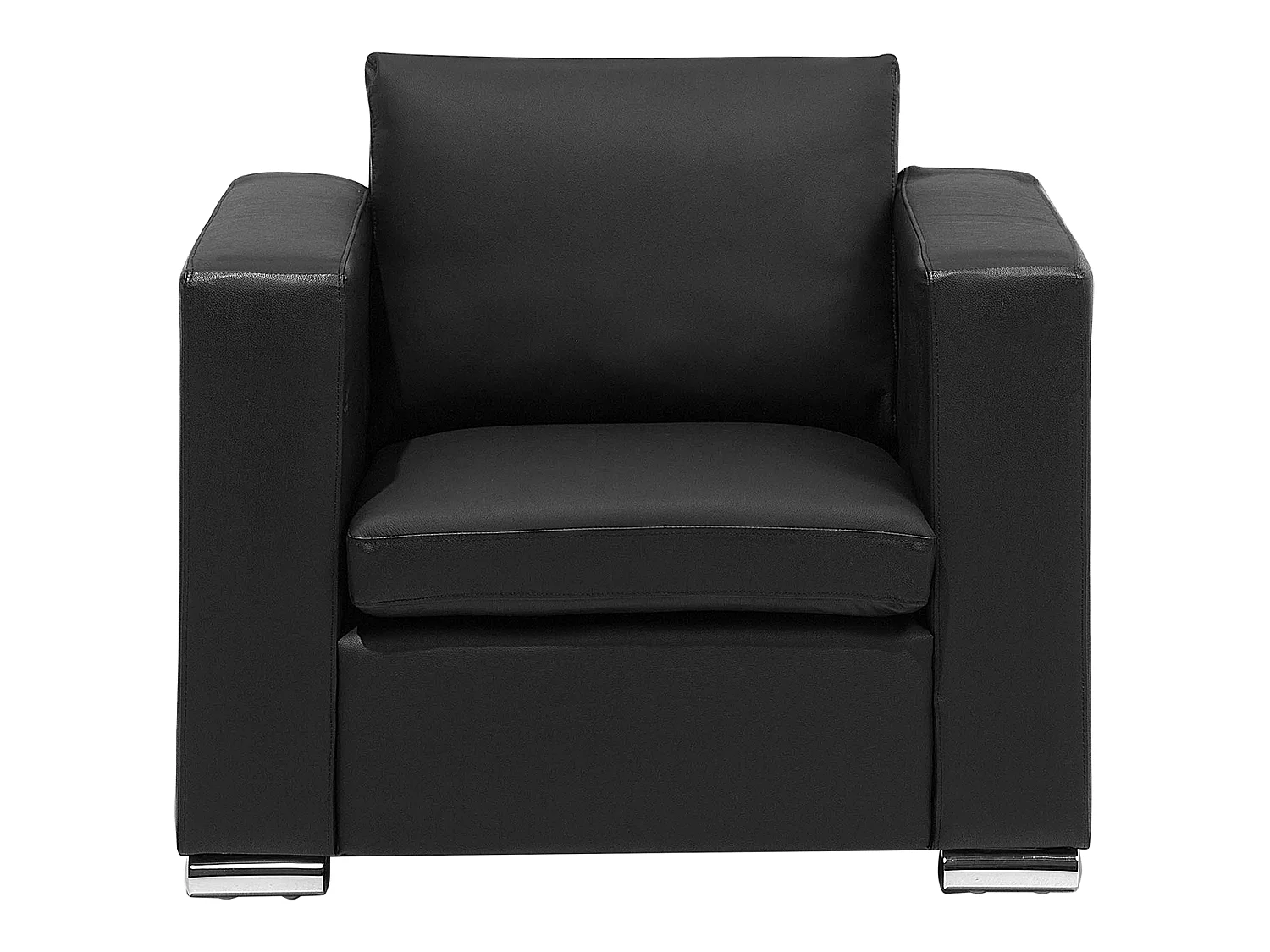 Fauteuil HELSINKI Leer Zwart