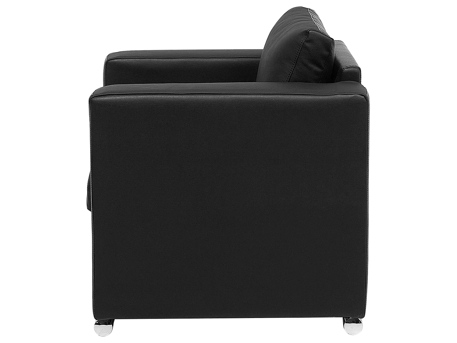 Fauteuil HELSINKI Leer Zwart
