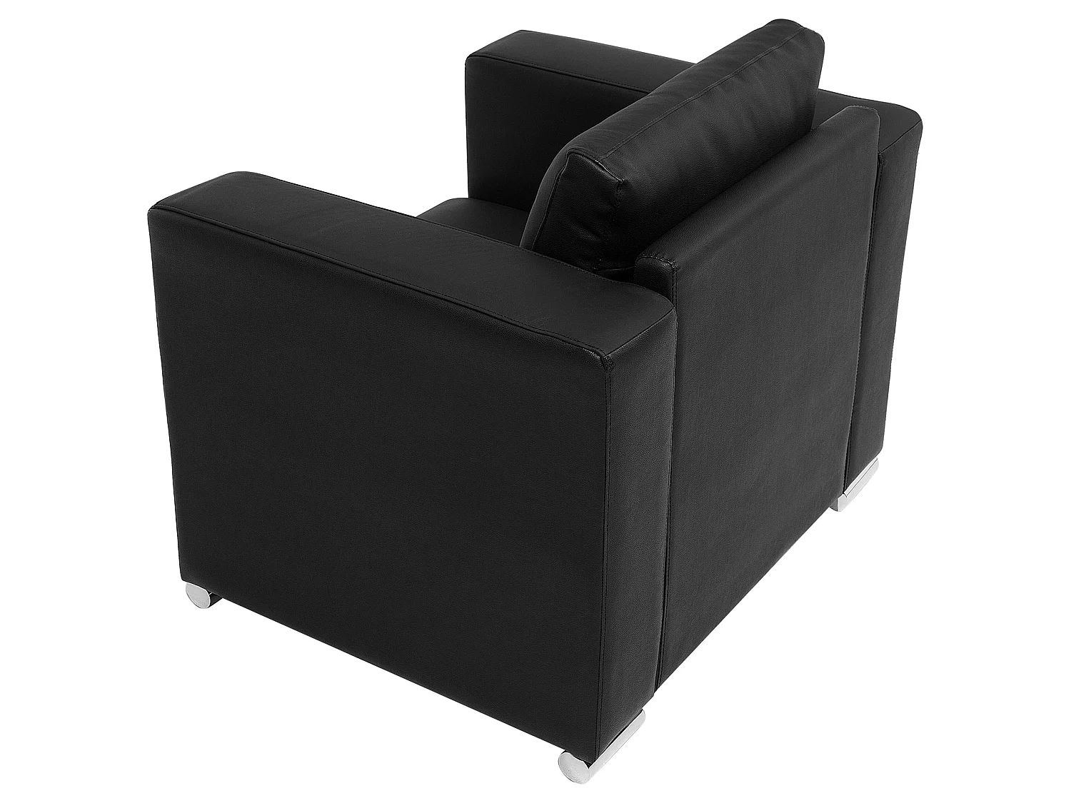 Fauteuil HELSINKI Leer Zwart