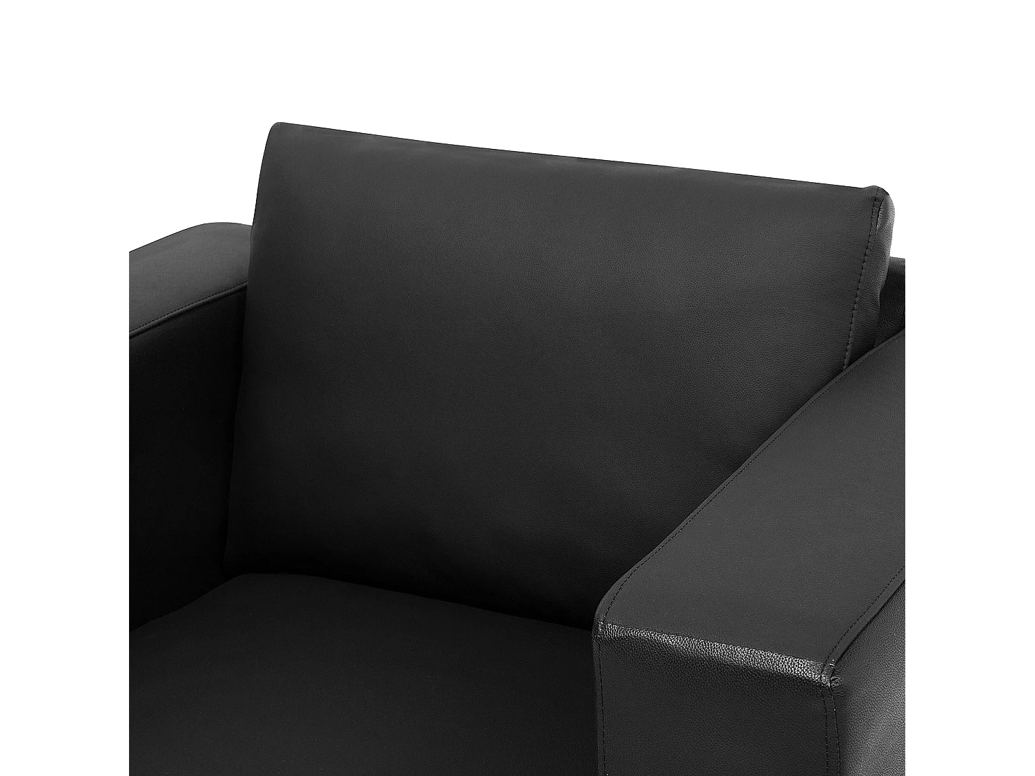 Fauteuil HELSINKI Leer Zwart