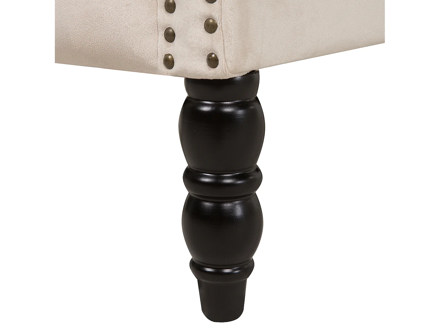 Oorfauteuil SVEDALA Fluweel Lichtbeige