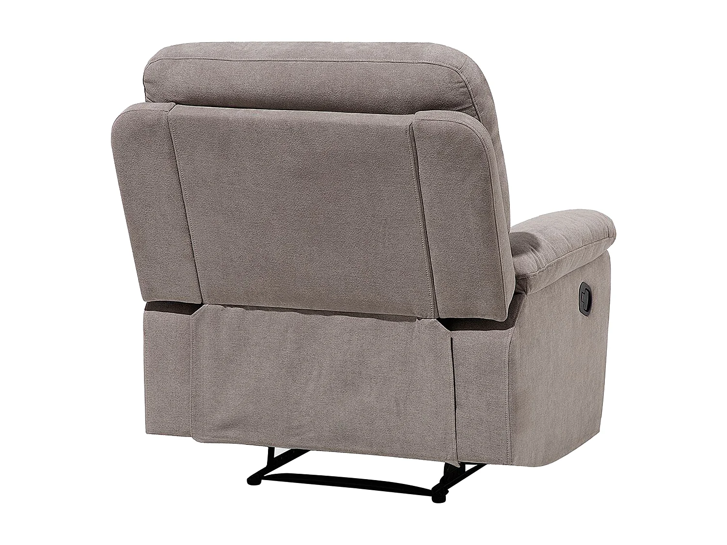 Fauteuil inclinable BERGEN Repose-pieds inclus Tissu Taupe