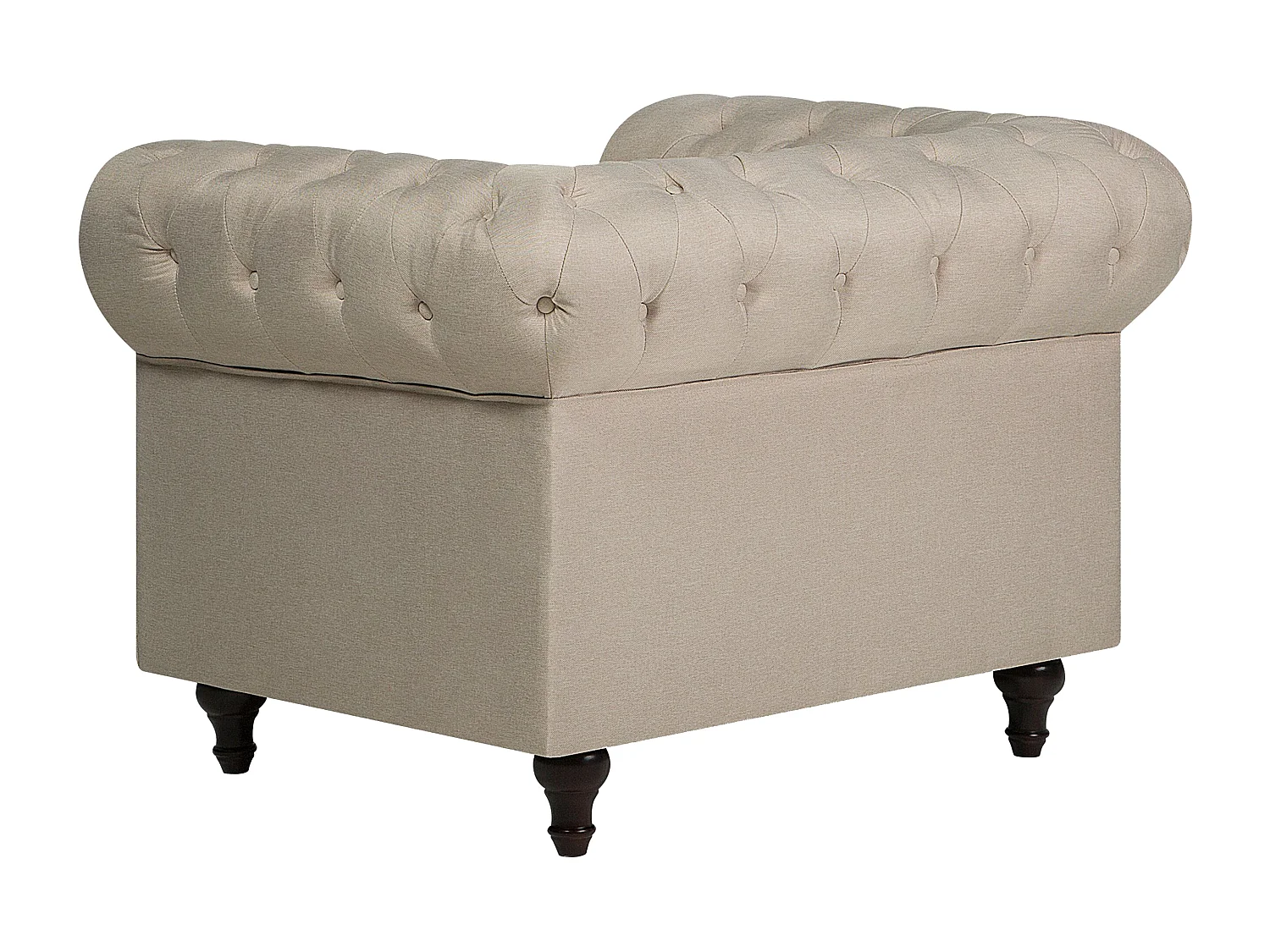 Fauteuil CHESTERFIELD Tissu Beige
