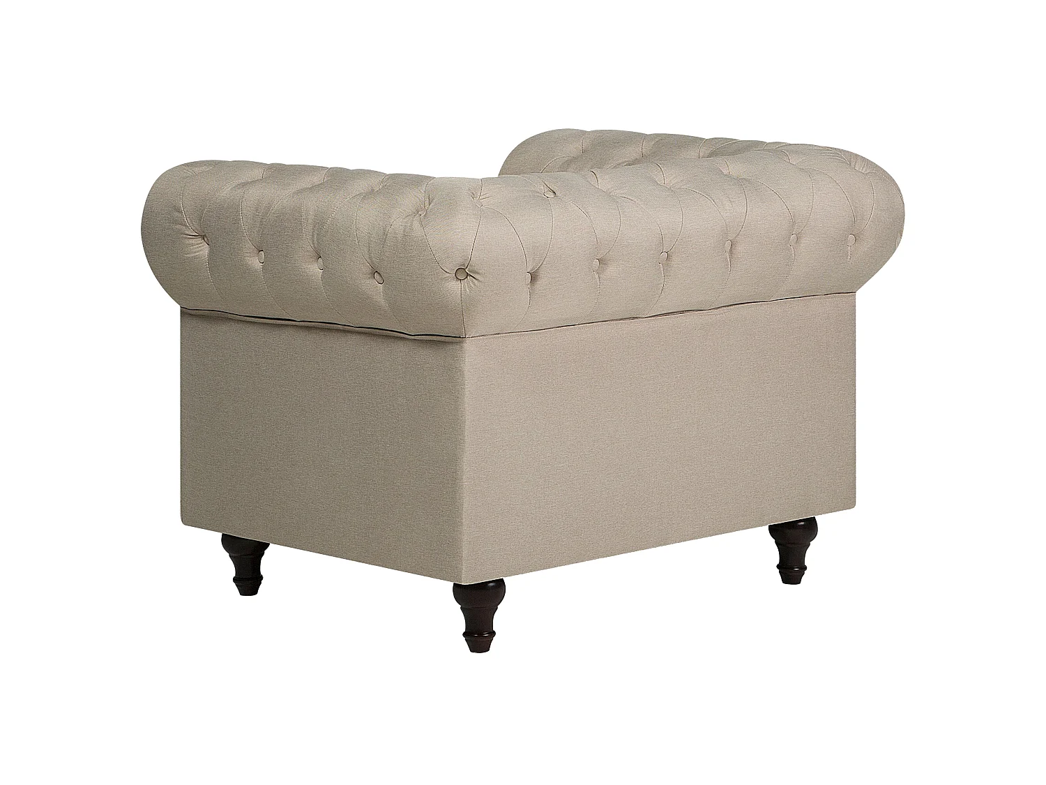Fauteuil CHESTERFIELD Tissu Beige