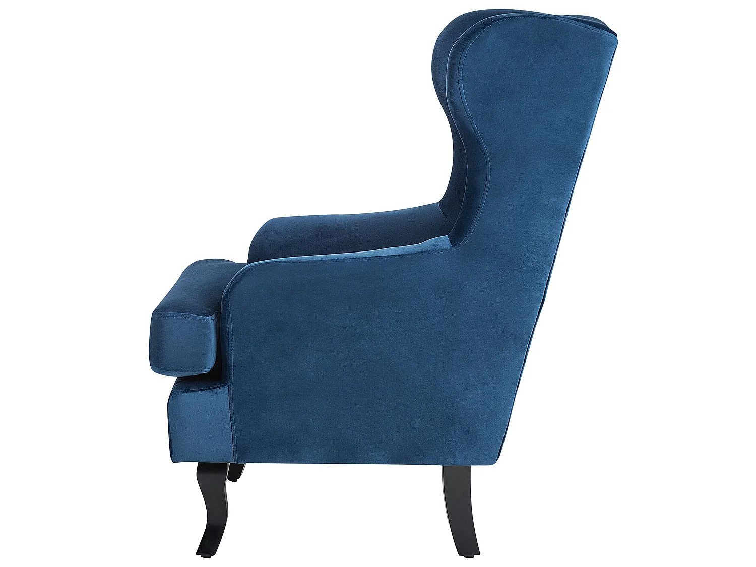 Fauteuil à oreilles ALTA Velours Bleu foncé