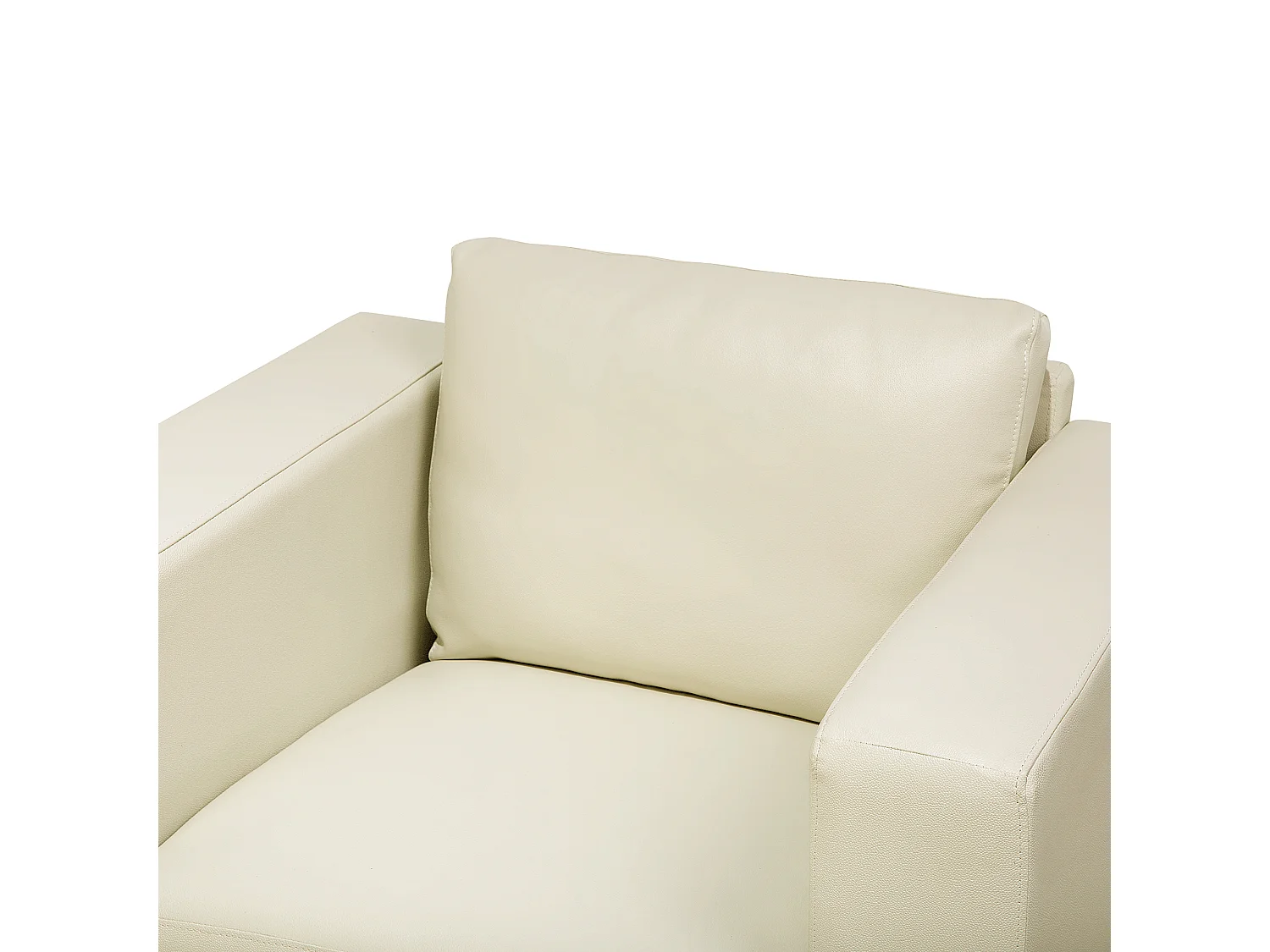 Fauteuil HELSINKI Leer Lichtbeige
