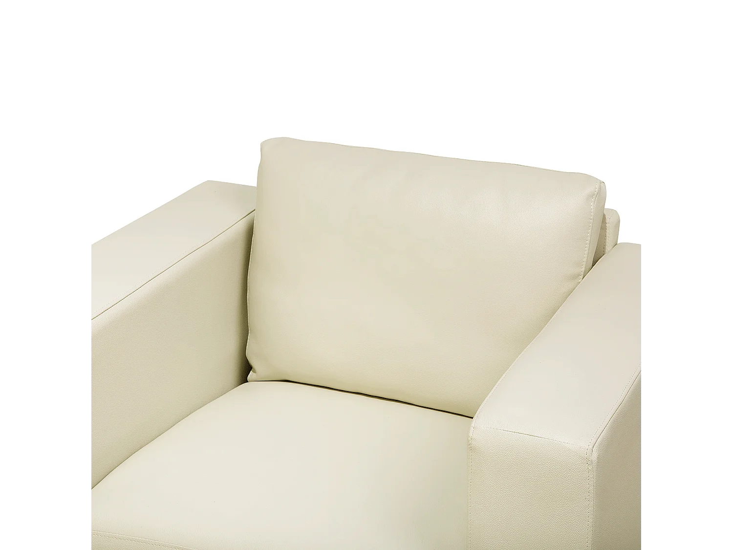 Fauteuil HELSINKI Leer Lichtbeige