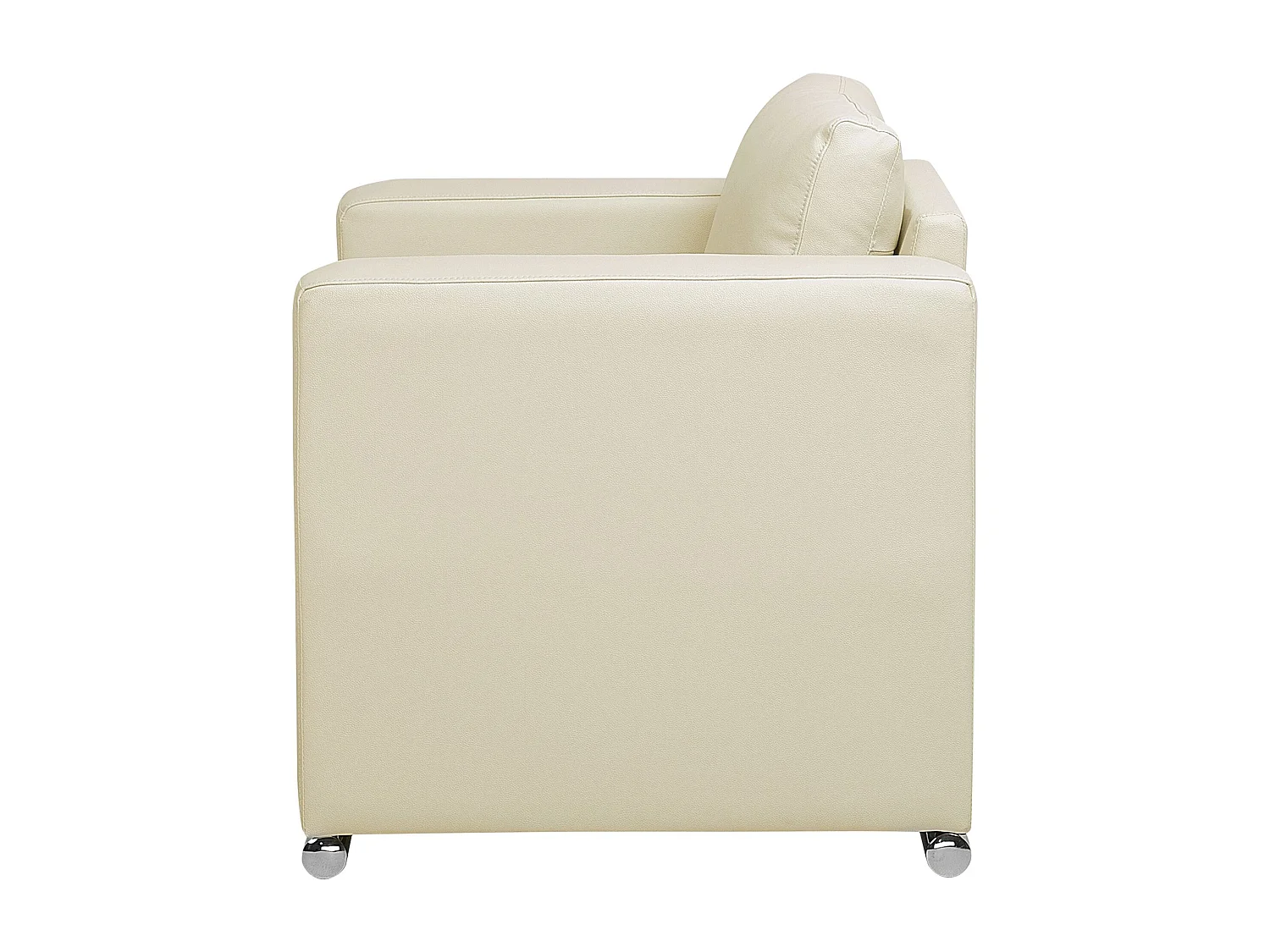 Fauteuil HELSINKI Leer Lichtbeige