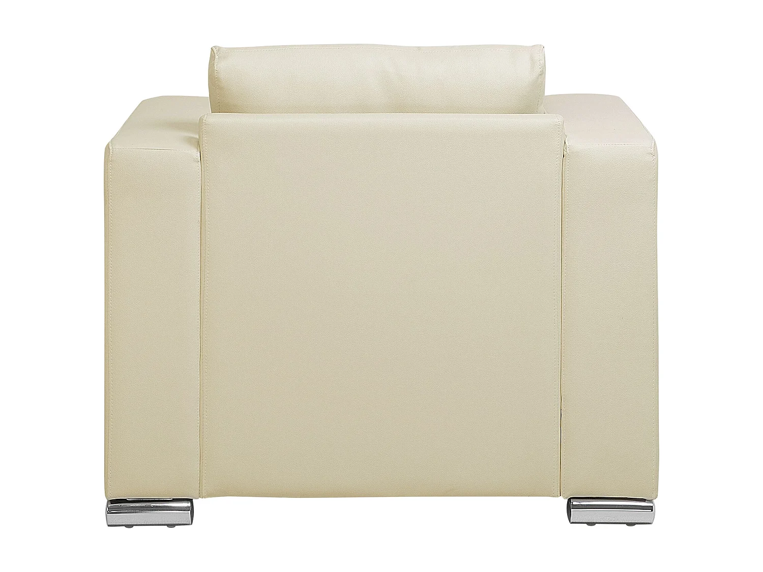 Fauteuil HELSINKI Leer Lichtbeige