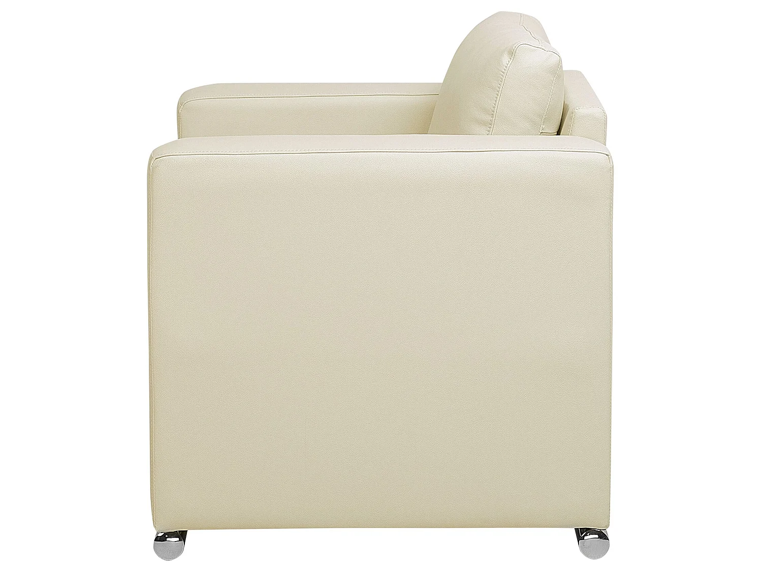 Fauteuil HELSINKI Leer Lichtbeige
