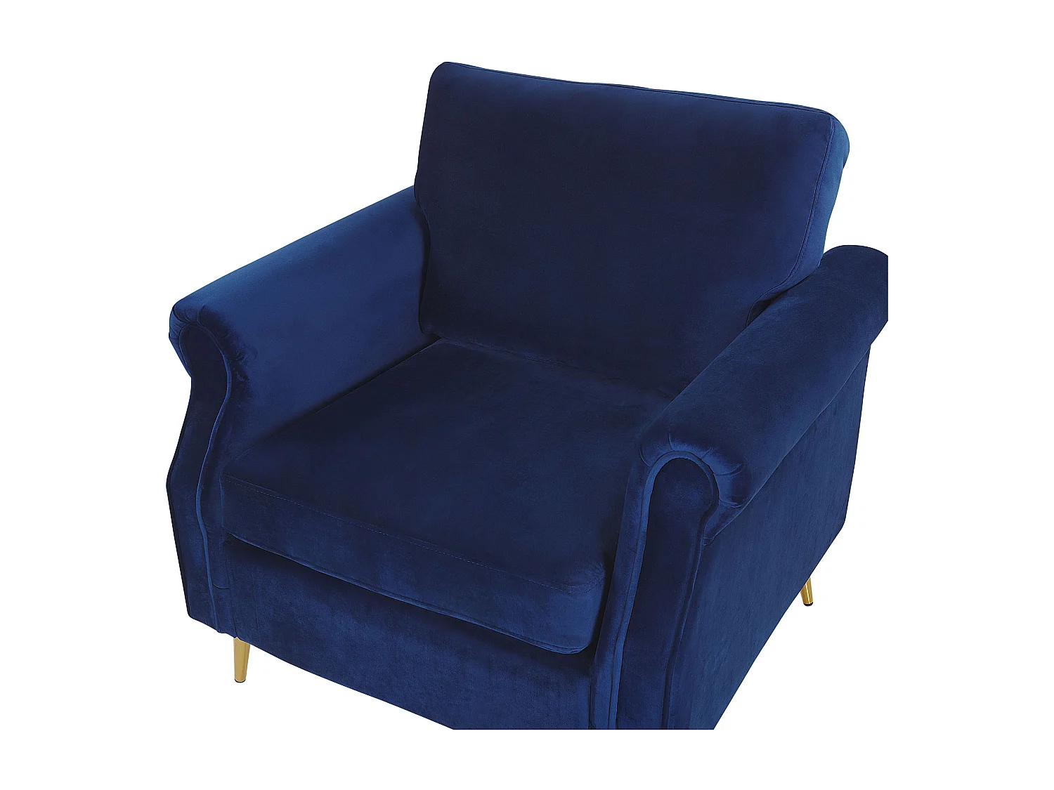 Fauteuil VIETAS Velours Bleu marine