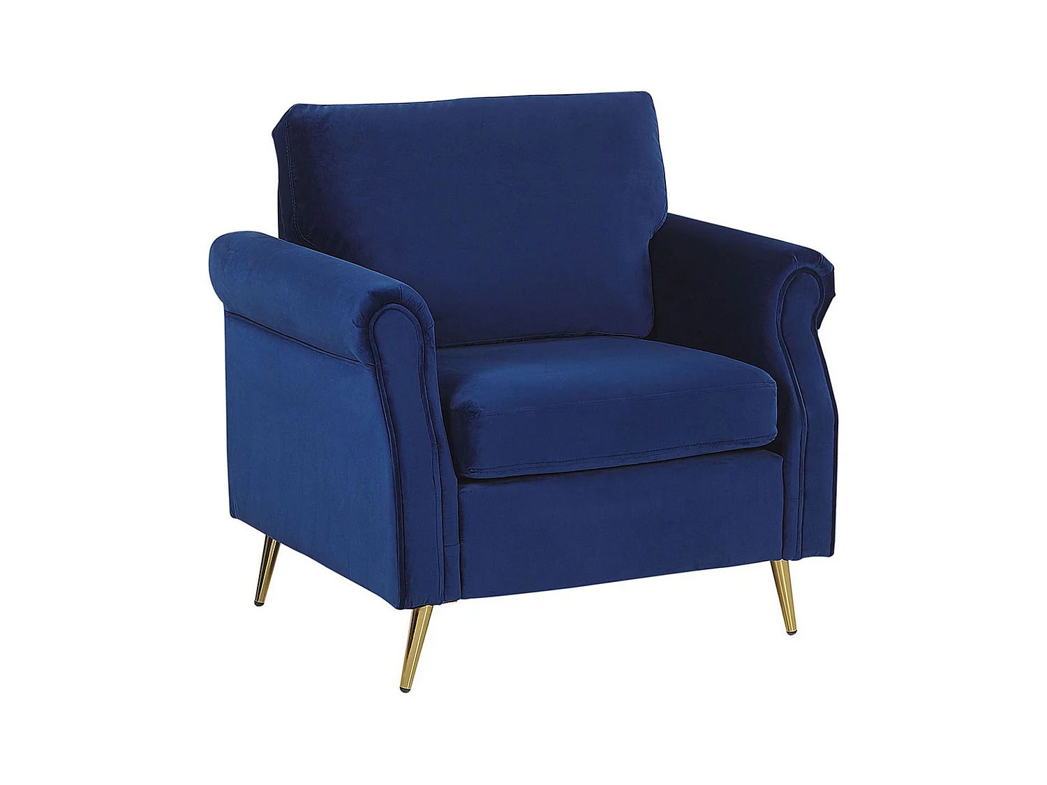 Fauteuil VIETAS Velours Bleu marine