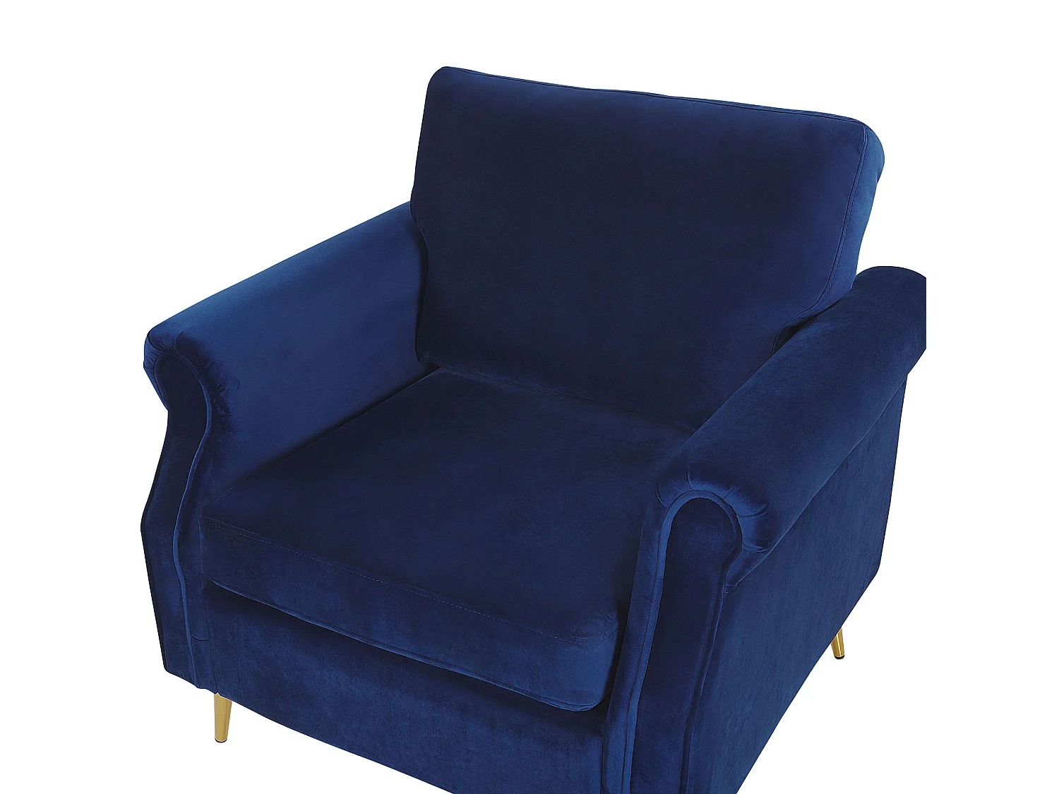 Fauteuil VIETAS Fluweel Marineblauw