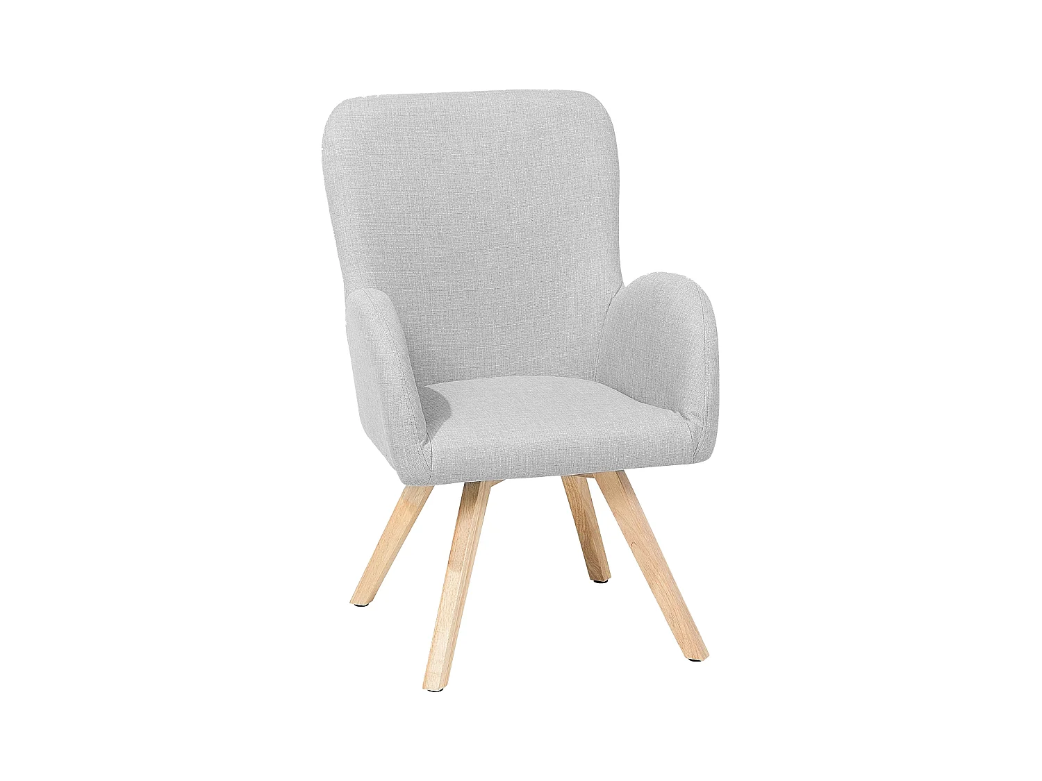 Fauteuil BJARN Tissu Gris clair