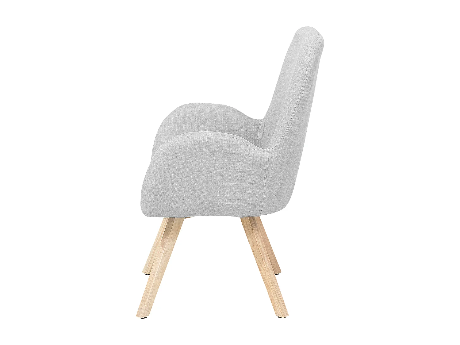Fauteuil BJARN Stof Lichtgrijs