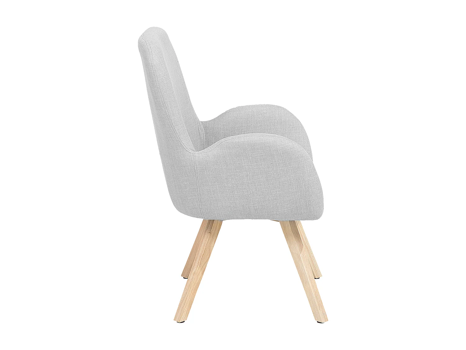 Fauteuil BJARN Stof Lichtgrijs