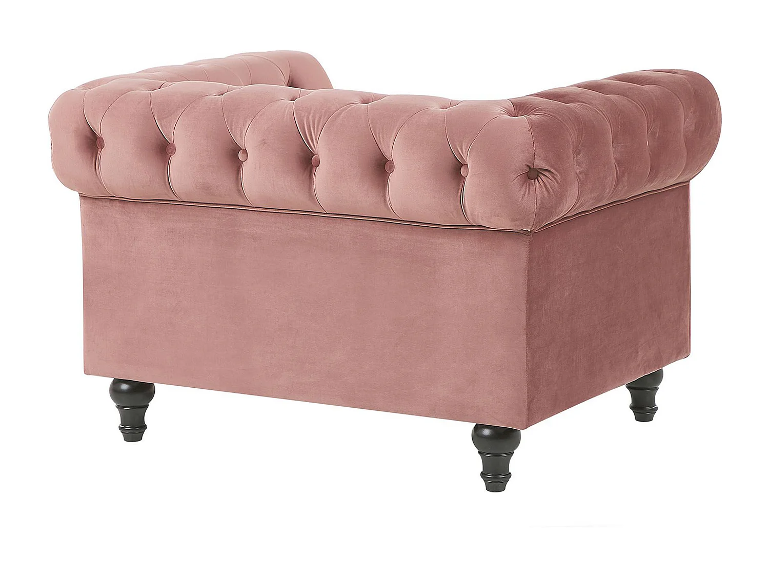 Poltrona CHESTERFIELD Veludo Rosa