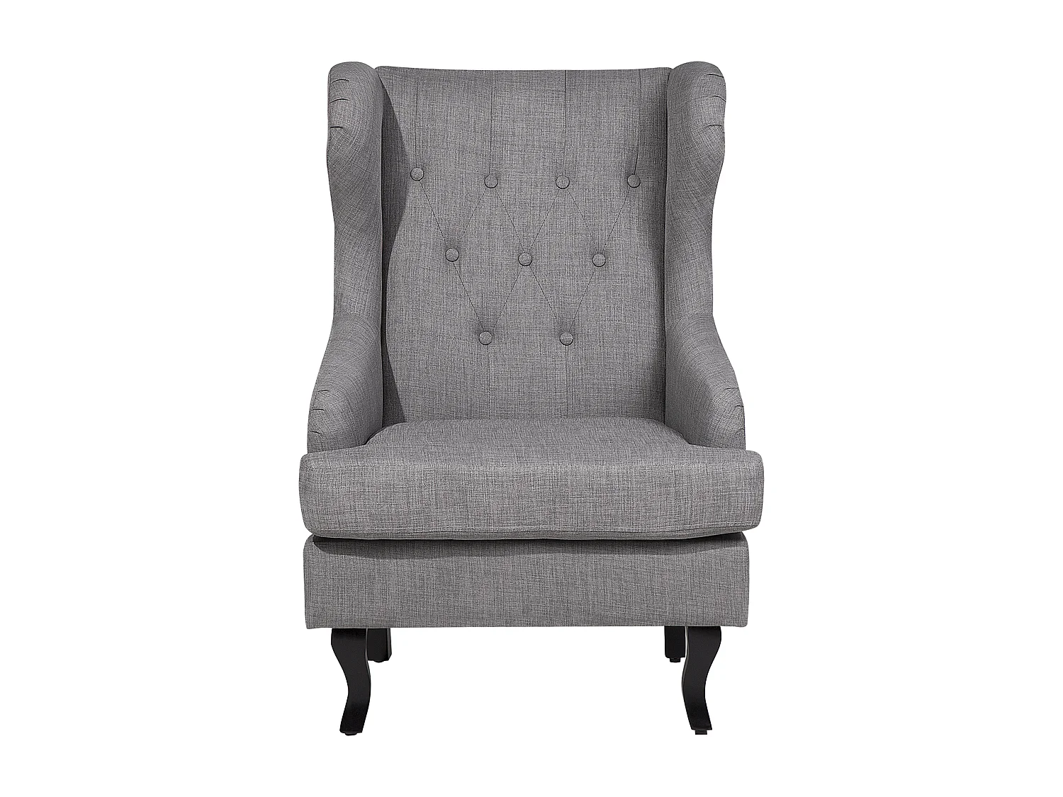Poltrona Wingback ALTA Tessuto Grigio