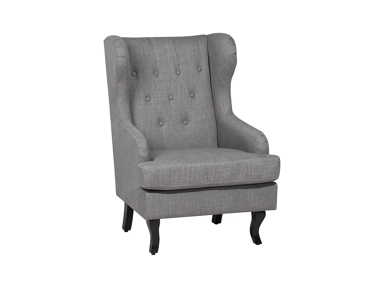 Fauteuil à oreilles ALTA Tissu Gris