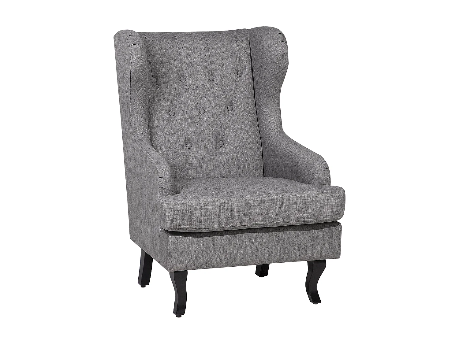 Fauteuil à oreilles ALTA Tissu Gris