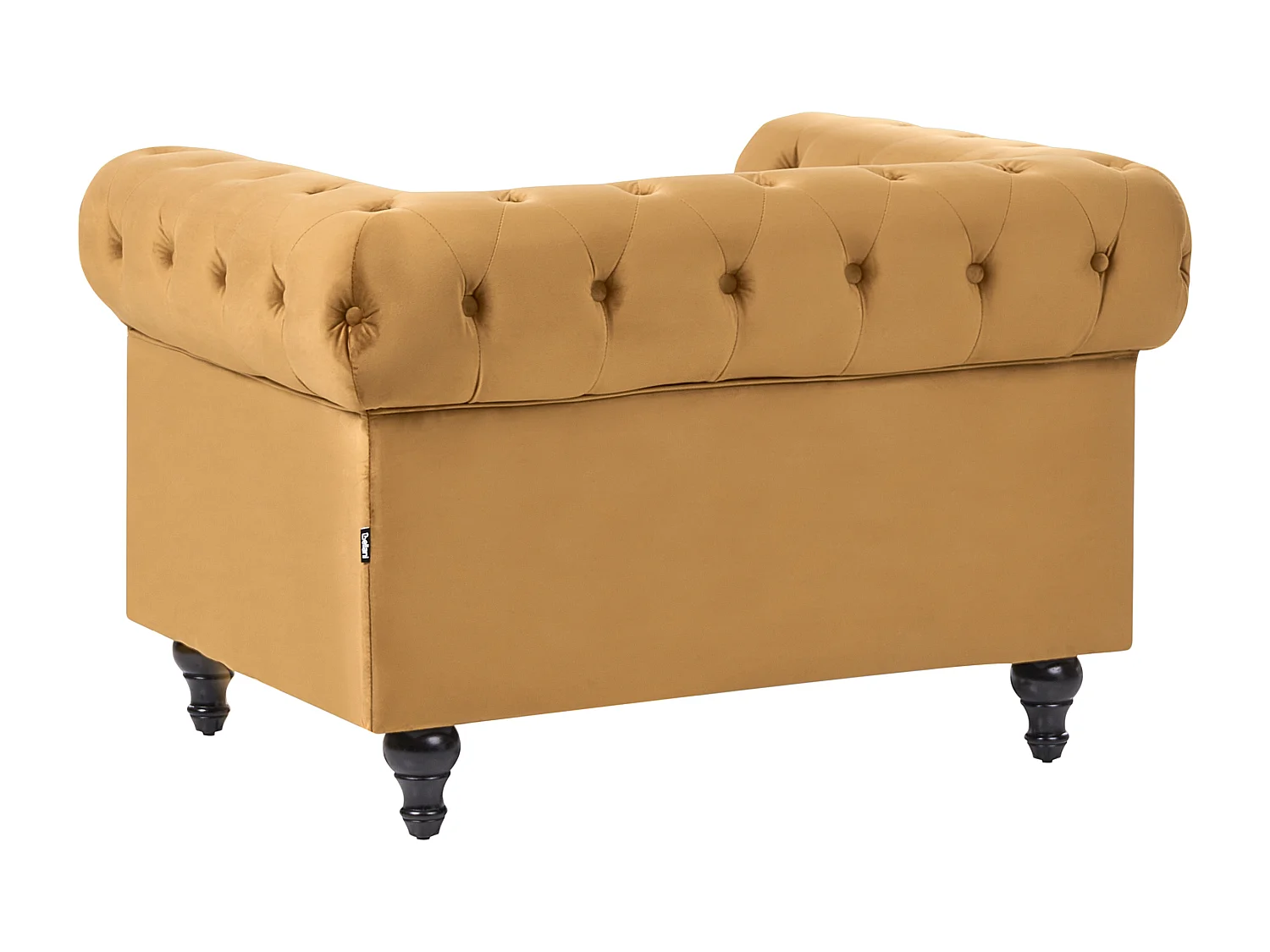 Fauteuil CHESTERFIELD Velours Doré