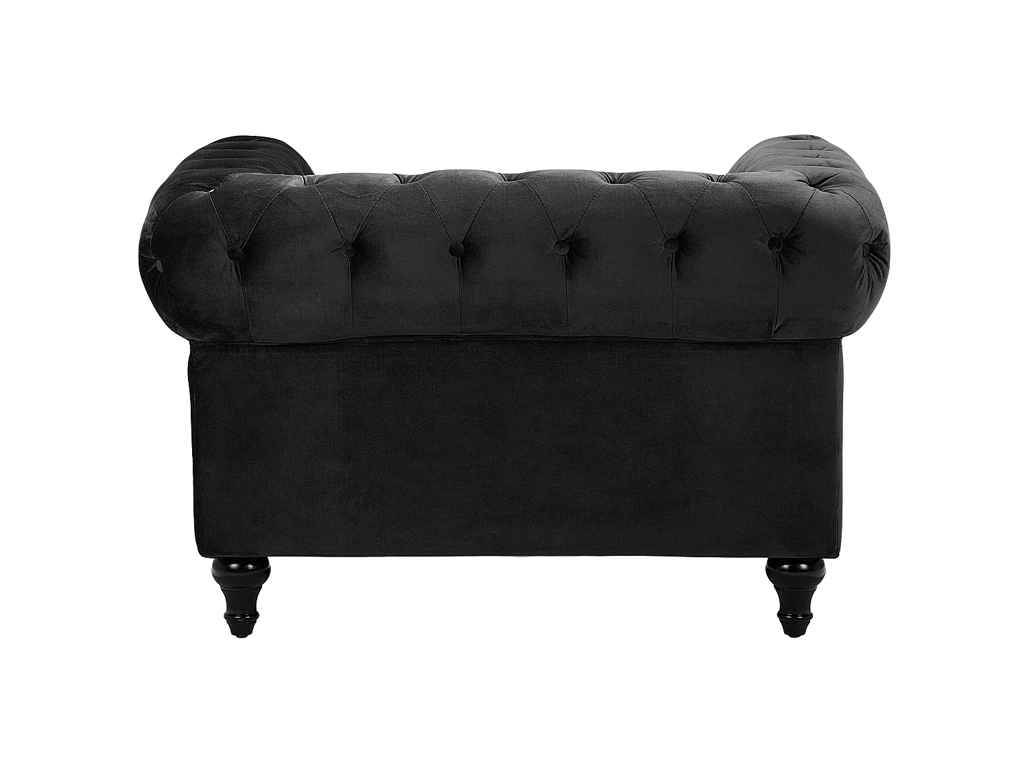 Armchair CHESTERFIELD Velvet Black