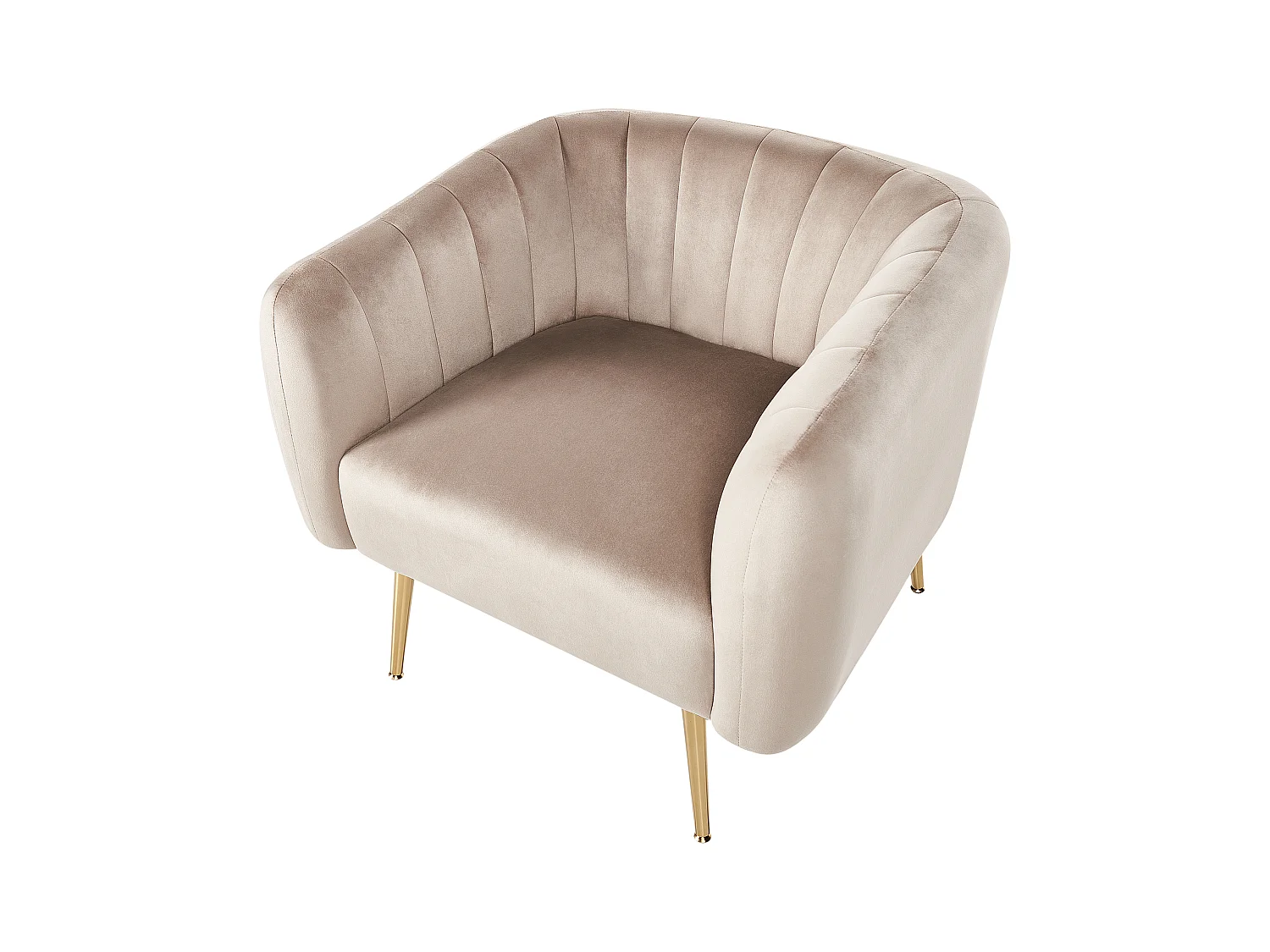 Sillón LACONIA Terciopelo Gris pardo