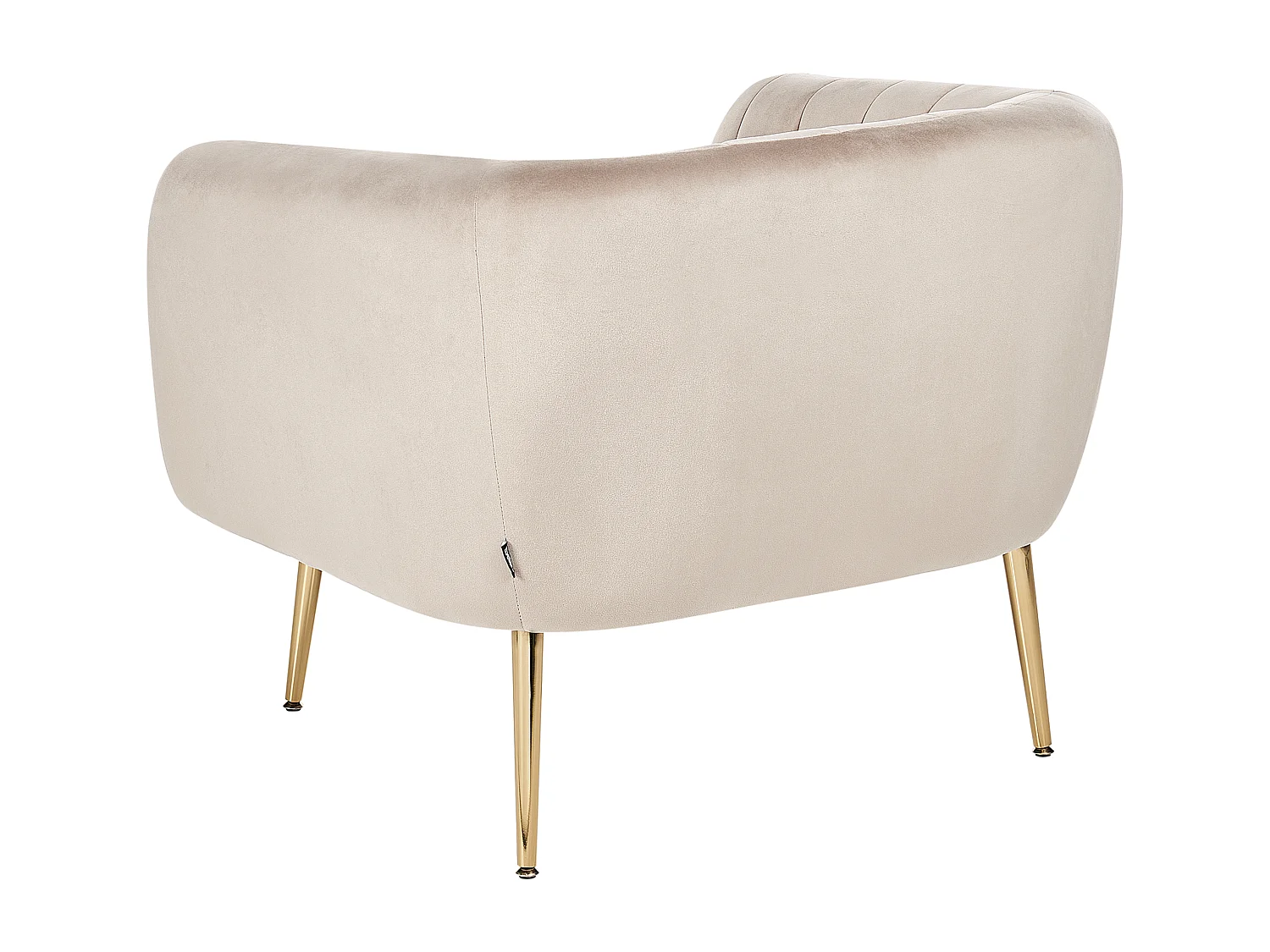 Fauteuil LACONIA Velours Taupe